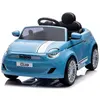 SUN BABY Voiture électrique pour enfant Fiat 500 Bleu clair