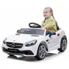 SUN BABY Voiture électrique pour enfant Mercedes BENZ SLC300 Cabrio Blanc