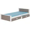 ADRK Furniture, Lit pour enfant, Lit avec matelas ALDEX 200x90