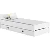 ADRK Furniture, Lit pour enfant, Lit d'enfant avec un matelas et un ti...