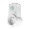 Prise électrique 2P+T avec détecteur de mouvement PIR CP-10B BLANC ECO...