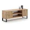 KOBI Meuble TV 155 cm décor bois