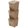 Keden Poubelles De Recyclage Empilables 39x29x45 Cm 3 Unités