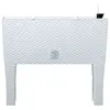 Prosperplast Bac à fleurs jardinière sur pieds résine tressée 80cm blanc artic