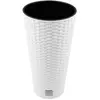 Prosperplast Rato Tubus Pot de fleurs avec insert de 9L blanc