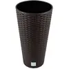 Prosperplast Rato Tubus Pot de fleurs avec insert de 15L umbra