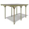 Carport voiture en bois autoportant couvert en plaques PVC - ALTANKA -...