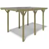 Carport en bois - ALTANKA - CAR10PVCTR - 1 véhicule - 3.04x5.12m - Ver...