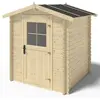Abri de jardin bois - ALTANKA - DOM593 - Porte simple - Couleur nature...