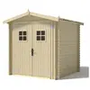 Abri de jardin en bois - 4m2 - 2x2m - Ep. 19mm - Couleur: naturel - AL...