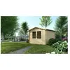 Abri de jardin bois - ALTANKA - DOM530 - Couleur naturel - Porte doubl...