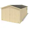 Garage en bois - ALTANKA - GAR29 - 18mm - 18,19m2 - couleur naturel