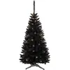 PRODUKT Zwart kunstkerstboom, Ghanese spar, PVC, goud, 150 cm