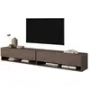 SELSEY Meuble TV - MIRRGO - 200 cm - Noyer