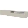 SELSEY Meuble TV - VELDIO - 175 cm - suspendue avec niche - taupe (gris-beige)