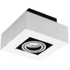 Kanlux plafonnier applique 1xspot gu10-plafond aluminium blanc orientable