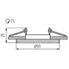 Kanlux Cloy Spot encastrable orientable Gris titane