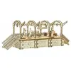 Wooden City Treinstation - Houten Modelbouw