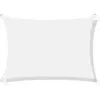 Voile d'ombrage imperméable en nylon 3x5 m blanc