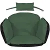 Tuinkussen 112x113 cm voor hangstoel ooievaarsnest waterdicht groen