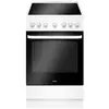 Amica - cuisinière vitrocéramique 65l 4 feux blanc - acv603b