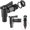 Robinet KADAX pour Réservoir 3/4" Noir en Plastique Durable, Design Él...