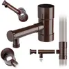 KADAX Collecteur d'eau de pluie avec vanne 80mm - brun IBCLZ1-080-BR