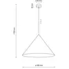 CONO Glamour Hanglamp Salon Ø50 Beige E27 TK Verlichting