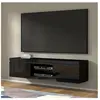 Meuble TV Stand universel NET 180cm noir brillant