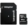 Goodram Micro SD kaart 64 GB - Geheugenkaart - SDXC - Class 10 - tot 100mb/s - incl. SD adapter