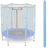 Bovenpaal voor trampoline met buitennet - 1,5 meter - blauw - Neo-Spor...