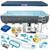 Piscine de jardin à cadre - Intex - 732x366x132 cm - Ensemble 21w1 - P...