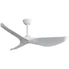 Yoleo - Ventilateur de plafond intérieur de 52' avec télécommande à 6 vitesses 3 pales ABS,Moteur dc silencieux Blanc pour salon