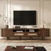 Meuble TV moderne - Neche - 170x40x40 cm - 2 tiroirs en rotin - 2 port...