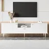 NECHE Meuble TV élégant avec 1 tiroir et 2 portesCompartiments ouverts...