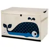 3 sprouts Caisse rangement Baleine - GENERIQUE - Sac de rangement en tissu - Rose - Enfant - 62x38x37 cm