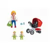 PLAYMOBIL CITY LIFE MAMAN AVEC JUMEAUX ET LANDAU 5573