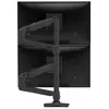 Ergotron LX Dual Stacking Arm Tall Pole Matte Black 45-509-224