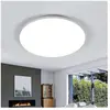 Comely - Plafonnier led Blanc Rond de 30cm de Diamètre - 24W (Lumière Blanche 6500K) - Protection Anti-Insectes et Anti-Poussière
