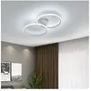 Comely - Plafonnier led Moderne en Aluminium, Design Circulaire, pour ...
