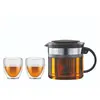 Bodum Theepot met filter 1,0L inkl 2 Stk. Pavina Outdoor 0,25L