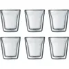 Bodum canteen set 6 verres double paroi 0. 1 l transparent