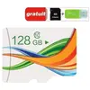 GAAK 128 Go V03 Carte Mémoire Micro SD 128go Class 10 Adaptateur sd + lecteur de cartes