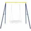 COSTWAY Portique de Balançoire pour Enfants en Forme de A Charge 200KG avec 2 Méthodes de Fixation Piquets d'Ancrage 194x180x180cm