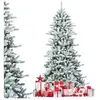 COSTWAY Sapin de Noël Artificiel Flocons de Neige 210cm avec 1108 Poin...