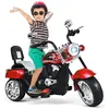 GOPLUS Moto Électrique pour Enfants 6 V à 3 Roues, 2,5-3km-h, Charge 30 KG, Scooter pour Enfants de 3 Ans+, 91x48x64 CM, Rouge