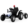 GOPLUS Tracteur Électrique Voiture Enfant 3-8 Ans avec Remorque,12V7Ah...