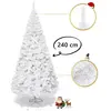 COSTWAY Sapin de Noël Artificiel 240cm Aiguilles en PVC Arbre en Epicé...