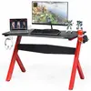 Costway Bureau Gamer Pour E-Sport Avec Porte-Gobelet,Tapis De Souris,S...