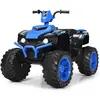 Quad Électrique pour Enfants 3-7 Ans - COSTWAY - Bleu - 4 roues - Batt...